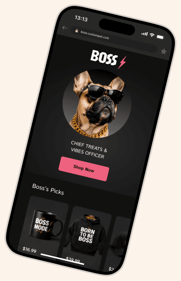 The same store on mobile